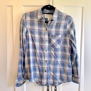 Current/Elliott plaid long sleeve shirt